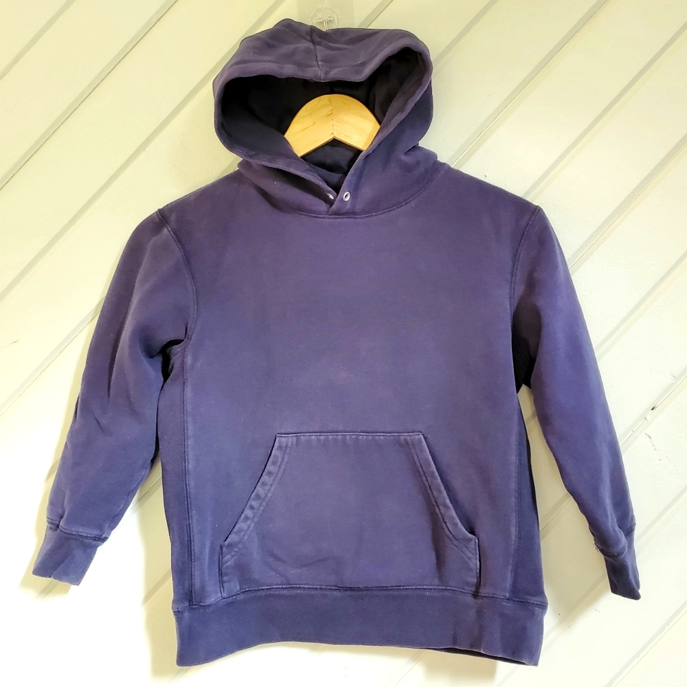 @ class Hooded School Uniform Pullover Sweatshirt Solid Navy Blue